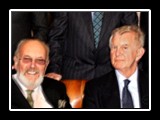 Detail of group photo, with Senator David Norris and Noel Dobbs