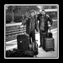 Hans C. de Roos & Aaron Sagers on the way to Munich Airport