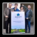 With Mihail Procop and Camelia Berbece of Autonom Rent-a-Car, Sibiu