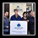 With Camelia Berbece, Autonom Rent-a-Car, Sibiu