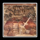 Fresco representing Vlad II Dracul in Casa Vlad,  Sighișoara