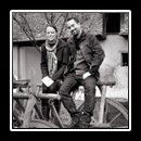 With Andrea Bettina Rost (Mihai Eminescu Trust), courtyard of traditional guesthouse in Mălâncrav/Malmkrog 