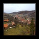 Village of Mălâncrav/Malmkrog with apple juice factory, seen from church tower
