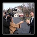 Mădălina Bucur and Cristian Moldovan (Pro TV)interviewing Dacre