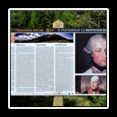 One of the seven information boards about the historical backgrounds of the Via Maria Theresia, put up by volunteers. Here: Emperor Joseph II.