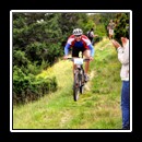 Applauding the runners and bikers.