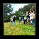 Applauding the runners and bikers.
