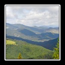 Panorama view to the Bârgău Mountains in the West.