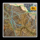 The bright green line represents the Via Maria Theresia,  leading from the Borgo Pass to the true site of Castle Dracula.